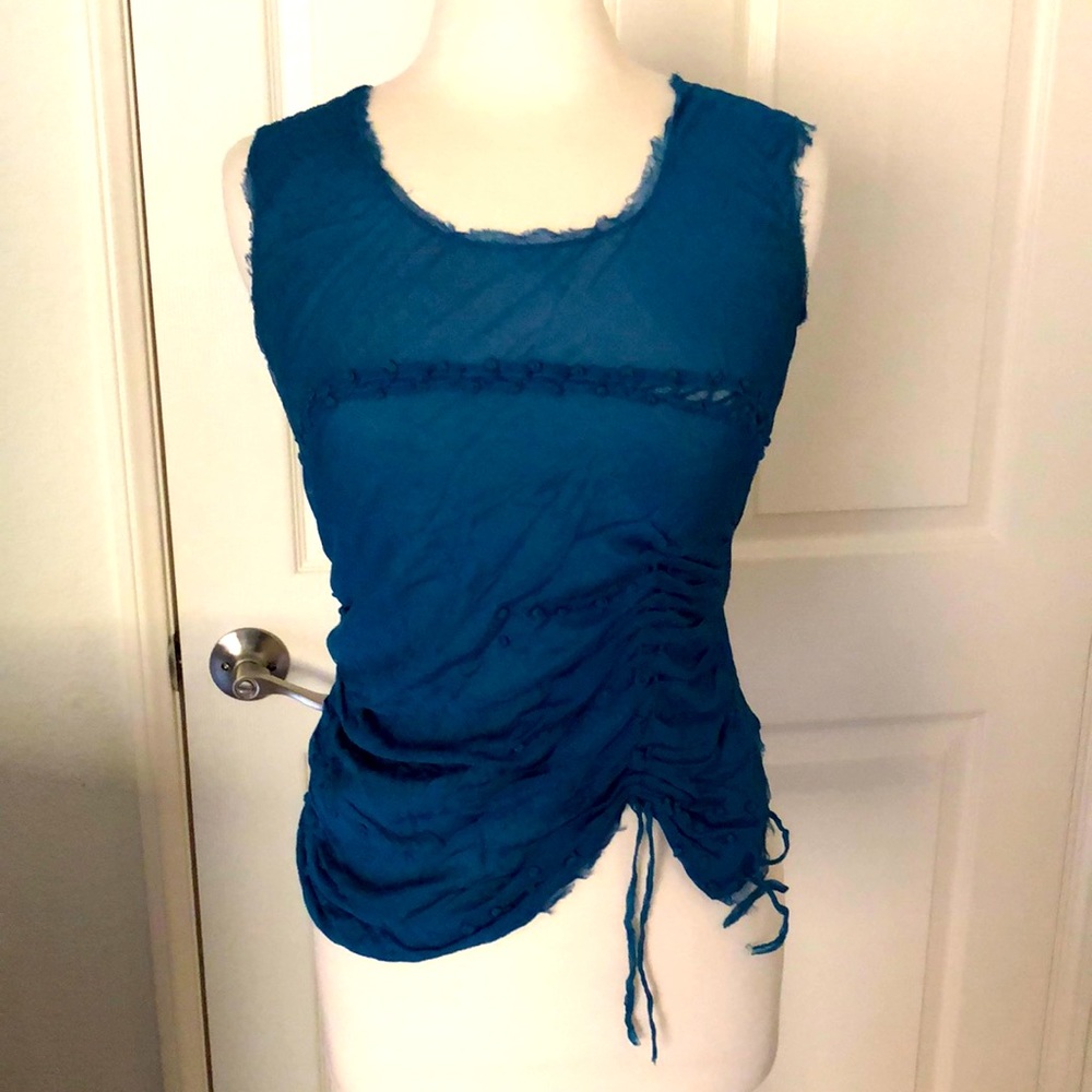 Max studio silk top